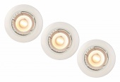 Комплект из 3 встраиваемых светильников Lucide Focus 11001/15/31